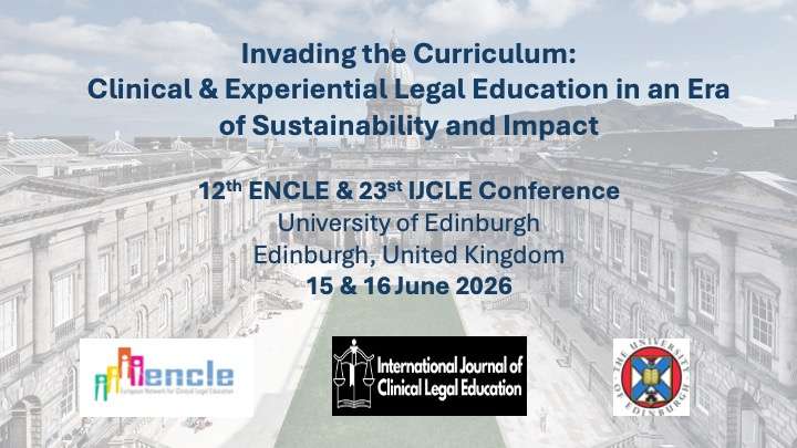 REGISTRATION ARE OPEN: 12th ENCLE & 23rd IJCLE Conference @ University of Edinburgh (UK)